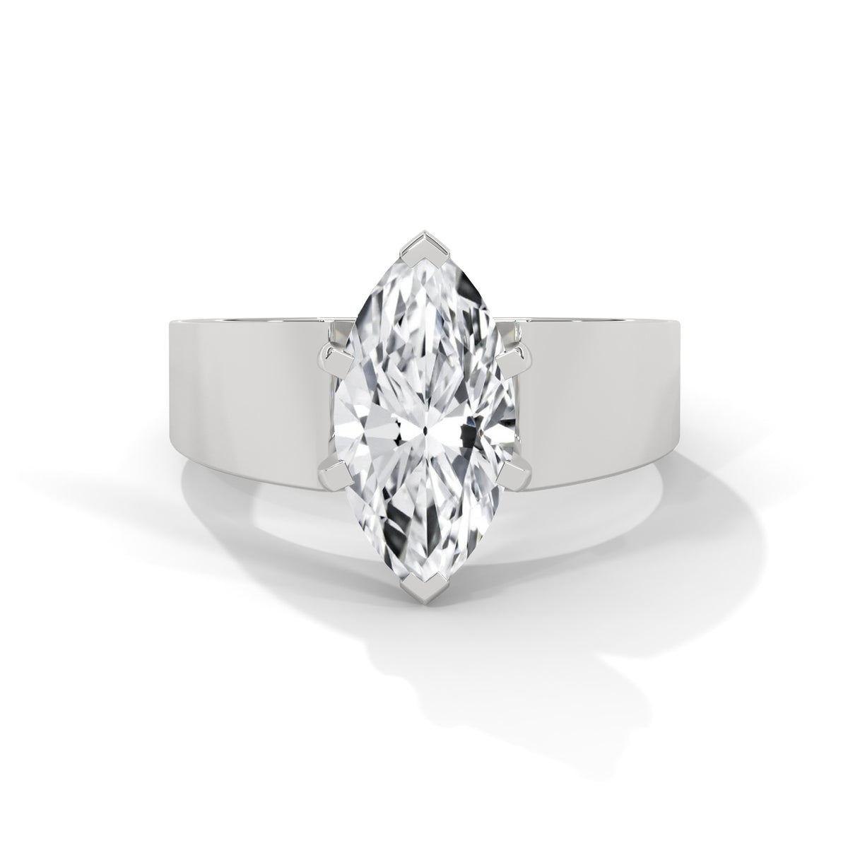 Marquise Embrace Solitaire Ring