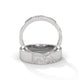 Chevron Crest Diamond Ring