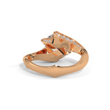 Twisted Bloom Solitaire Ring