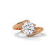 Twisted Bloom Solitaire Ring