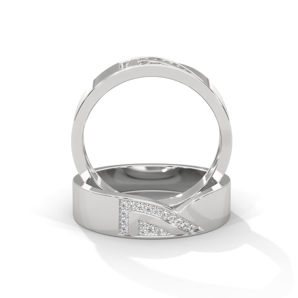 Chevron Wave Diamond Ring