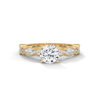 Marquise Bloom Solitaire Ring — IGI Certified Diamond Jewellery | My Carat India