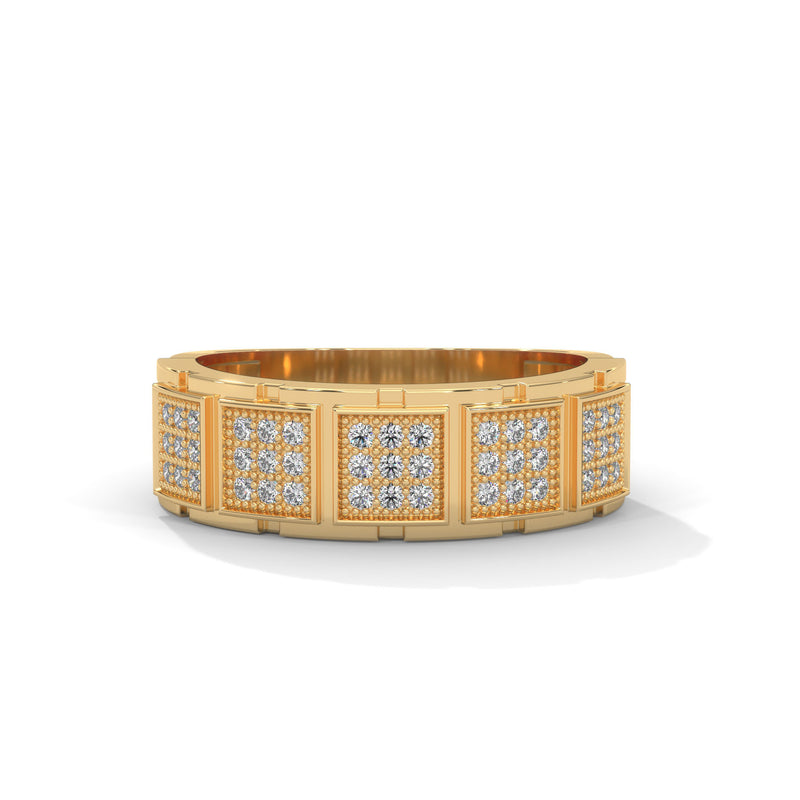 Gridlock Pavé Statement Ring