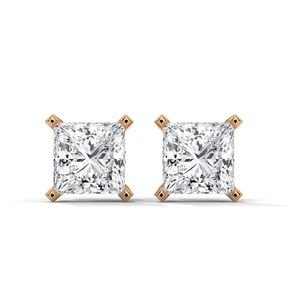 Sovereign Princess Solitaire Earrings