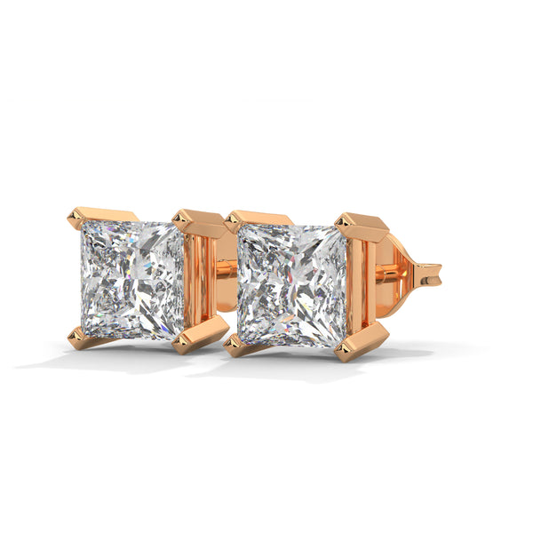 Sovereign Princess Solitaire Earrings