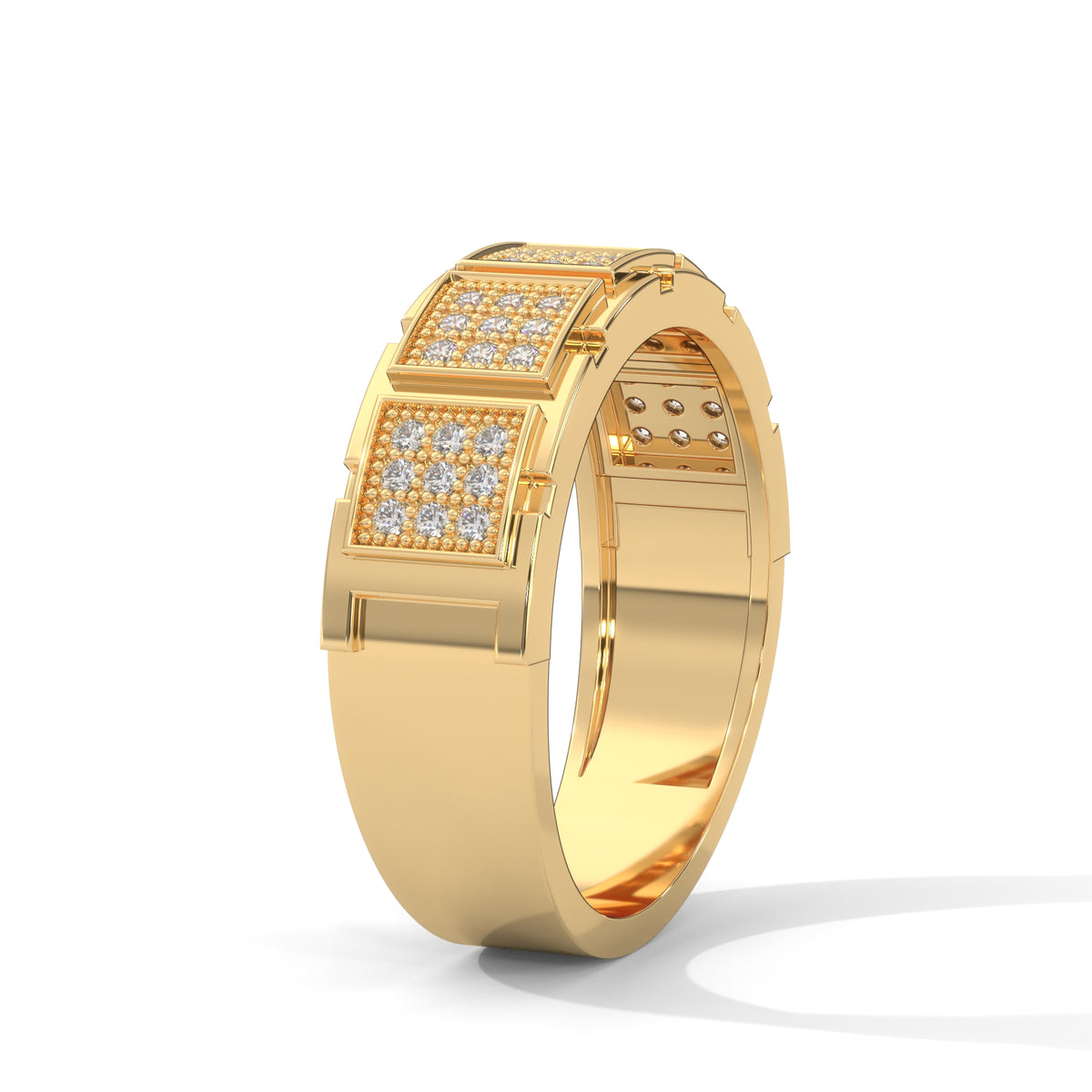 Gridlock Pavé Statement Ring