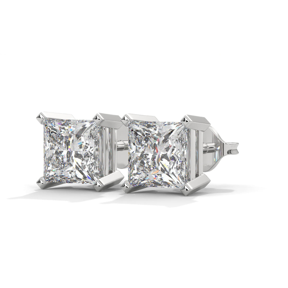 Sovereign Princess Solitaire Earrings
