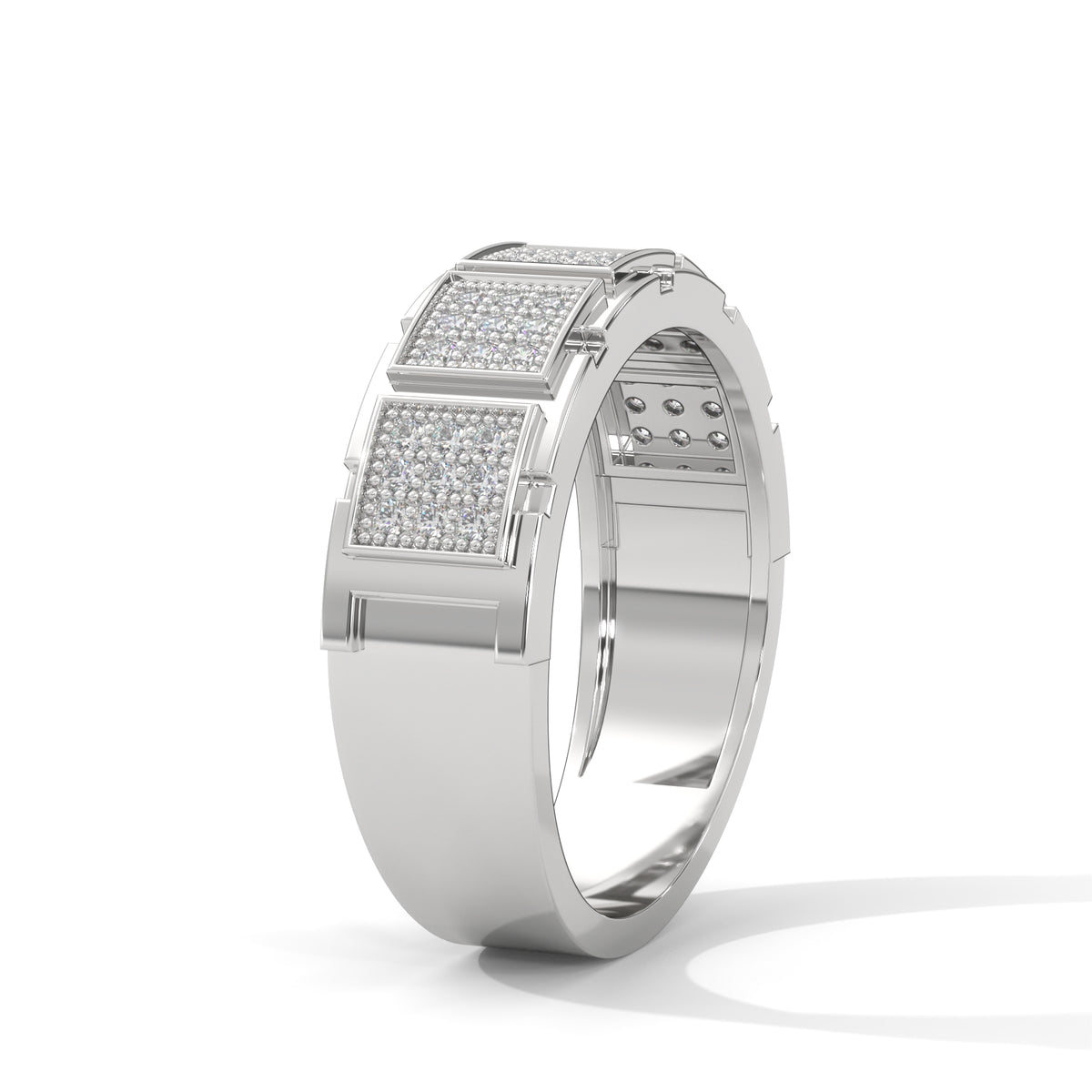 Gridlock Pavé Statement Ring