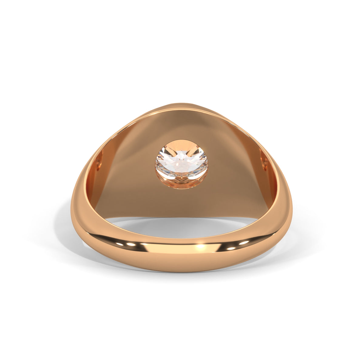 Solar Flare Solitaire Ring
