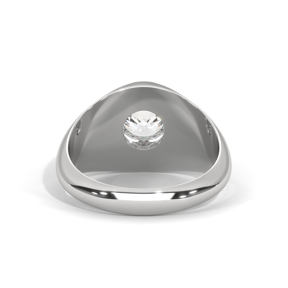 Solar Flare Solitaire Ring