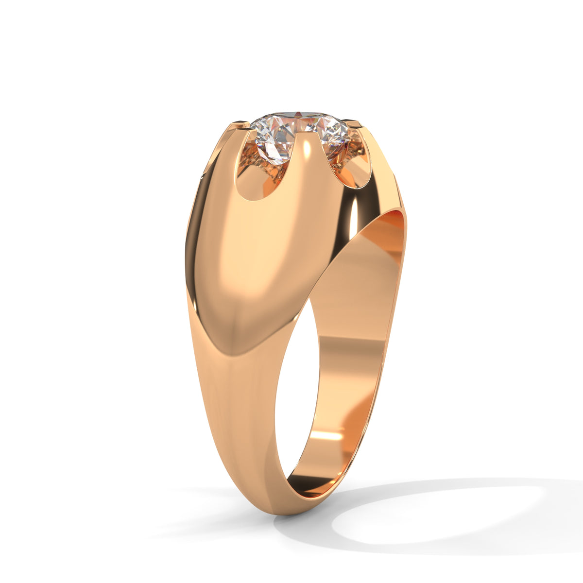 Solar Flare Solitaire Ring
