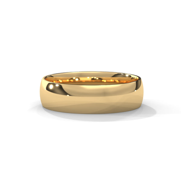 Polished Arc Classic Band Ring