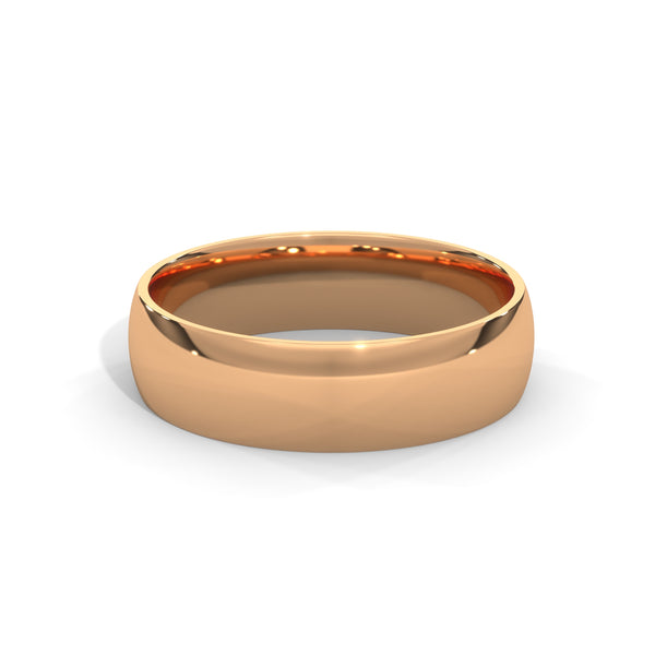 Polished Arc Classic Band Ring