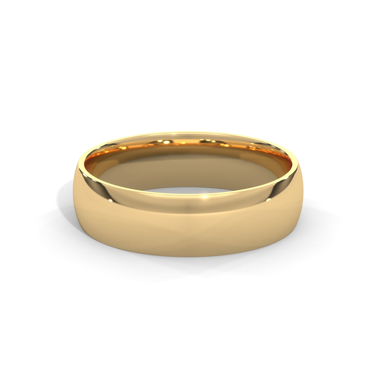Polished Arc Classic Band Ring