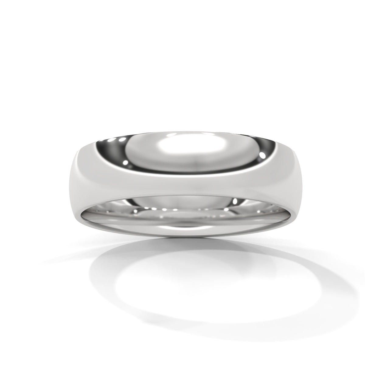 Polished Arc Classic Band Ring