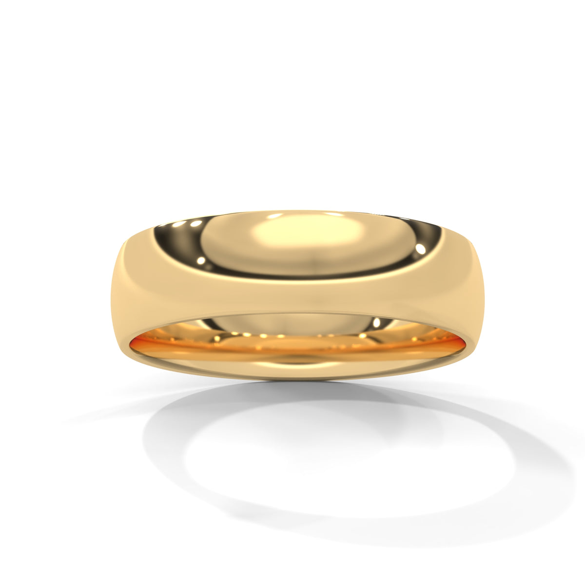 Polished Arc Classic Band Ring