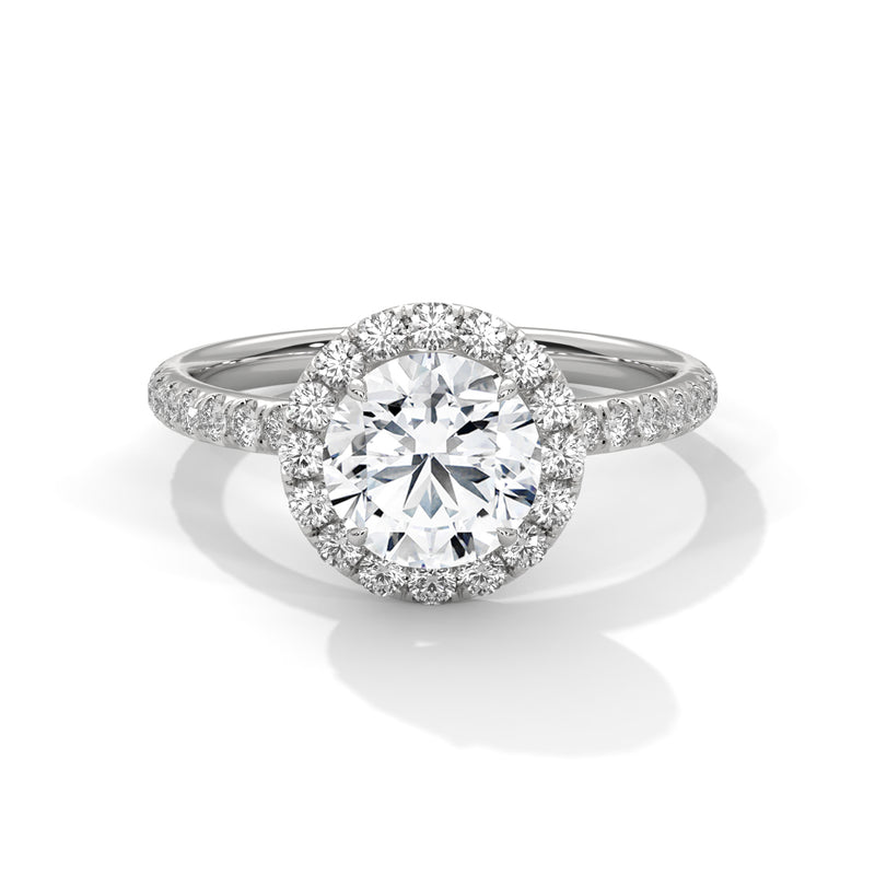 Celestial Halo Solitaire Ring