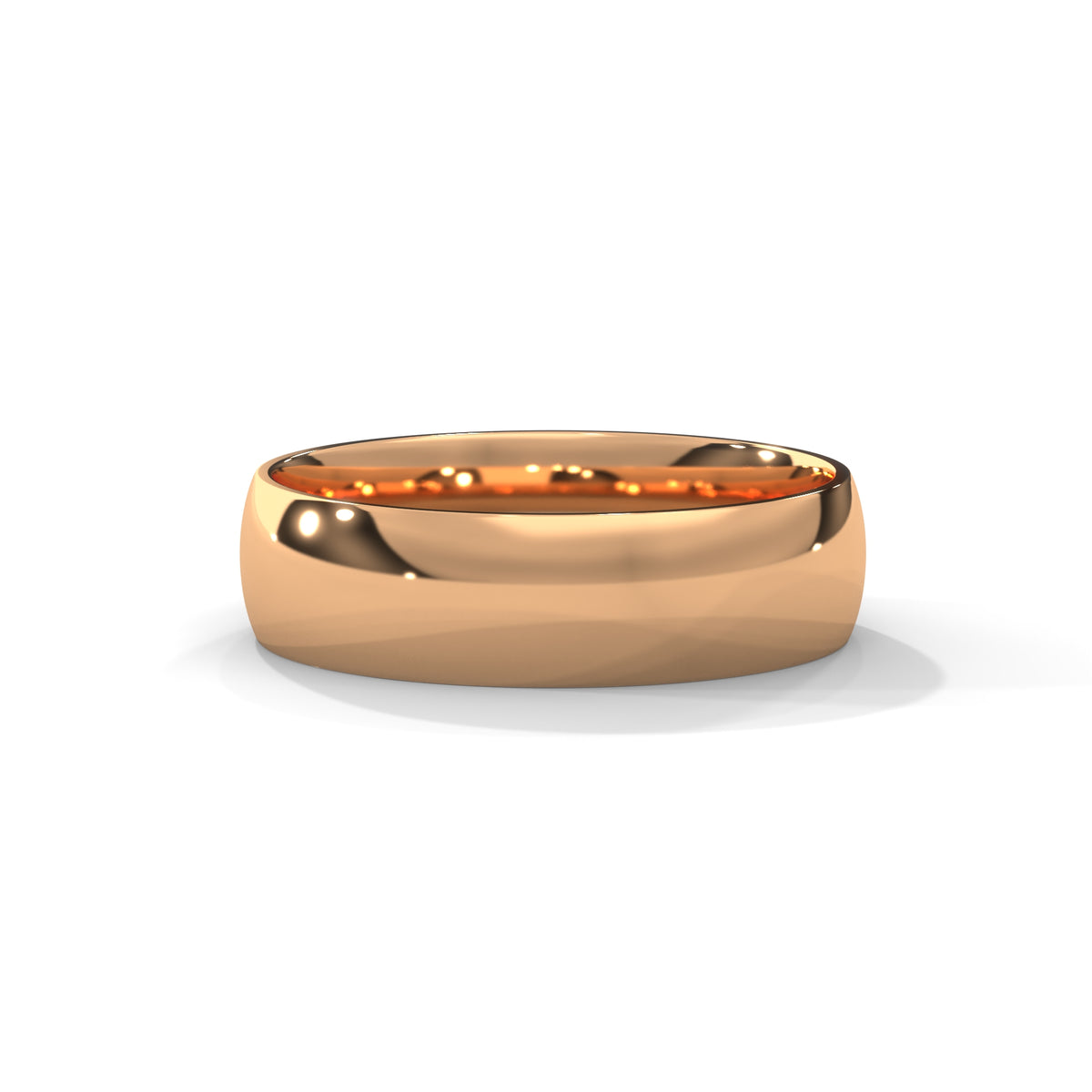 Polished Arc Classic Band Ring