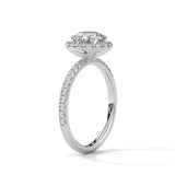 Celestial Halo Solitaire Ring
