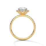 Celestial Halo Solitaire Ring