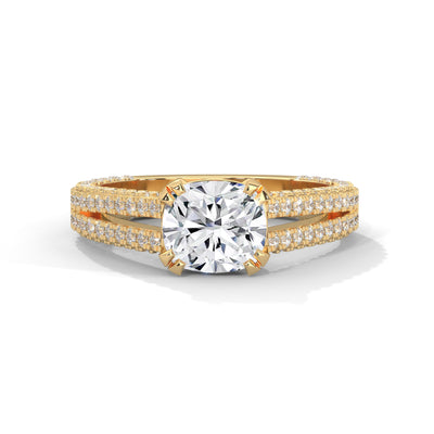 Cascading Brilliance Solitaire Ring — IGI Certified Diamond Jewellery | My Carat India