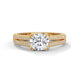Cascading Brilliance Solitaire Ring