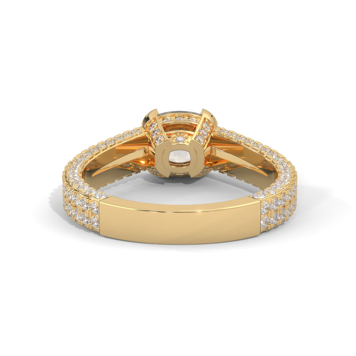 Cascading Brilliance Solitaire Ring