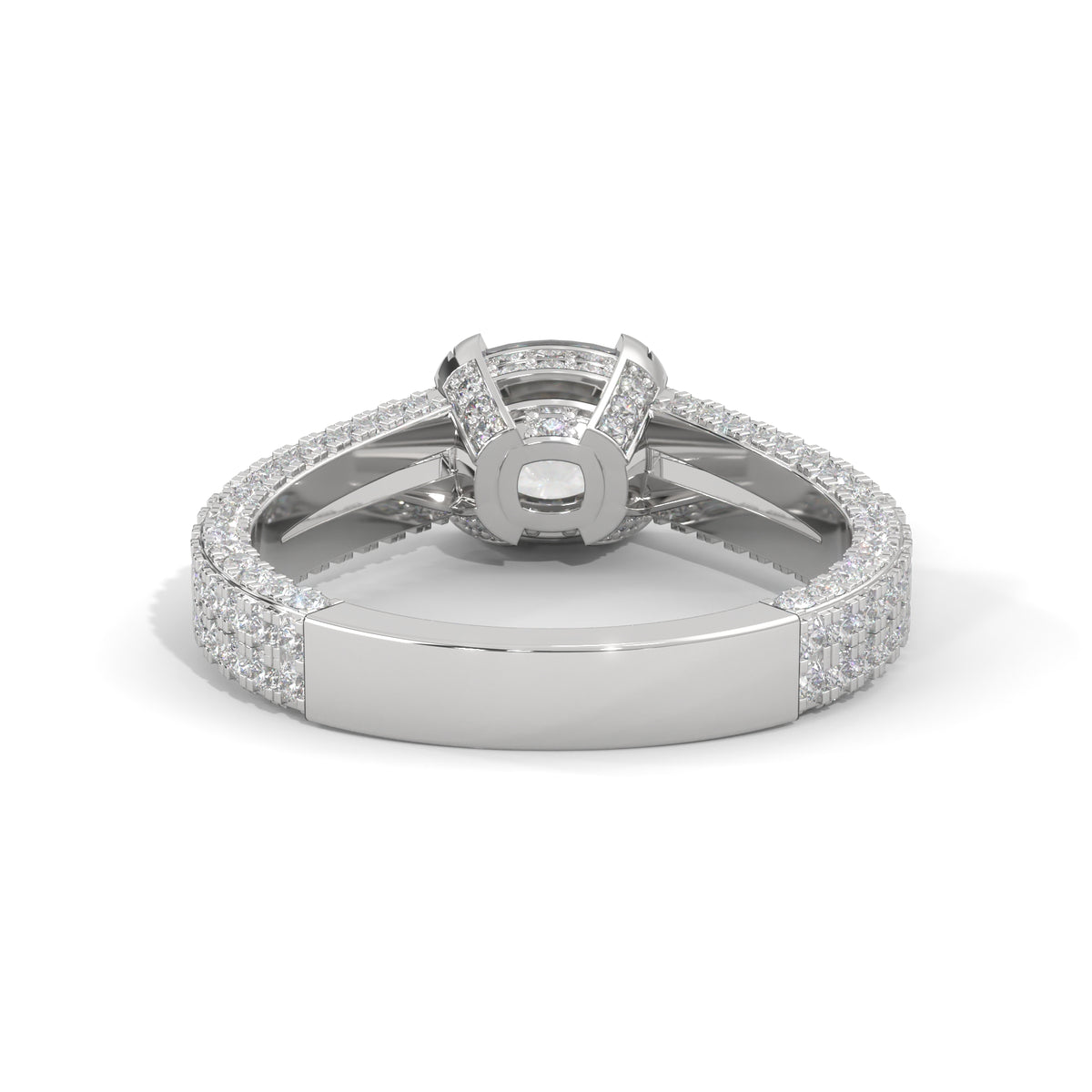 Cascading Brilliance Solitaire Ring