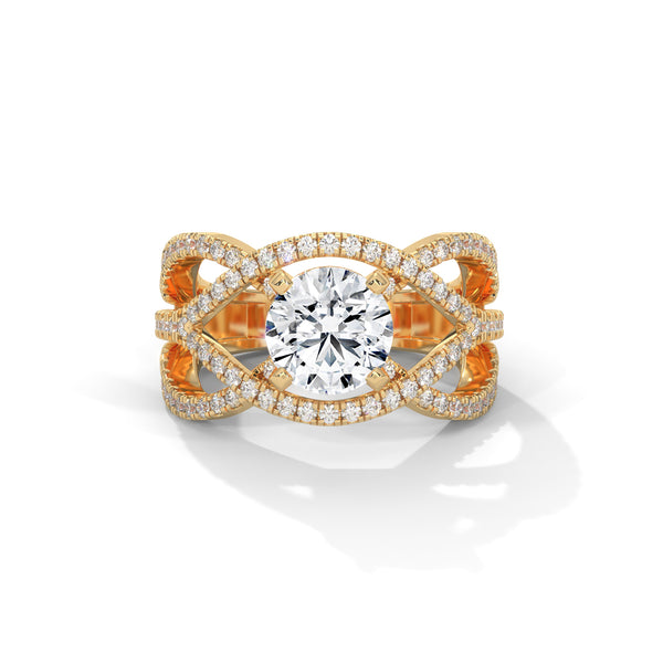 Infinity Braid Diamond Ring