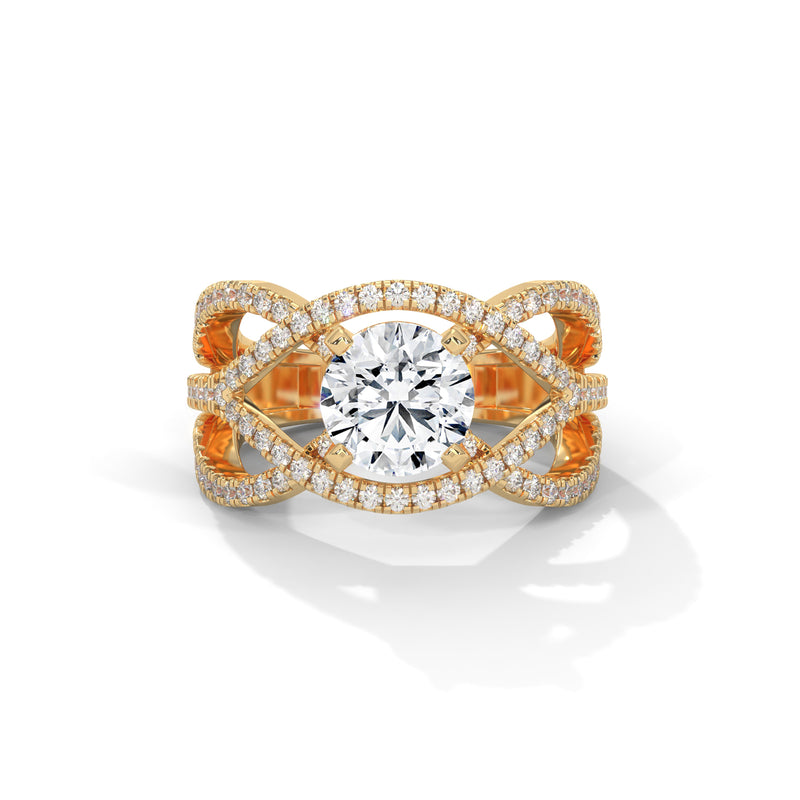 Infinity Braid Diamond Ring