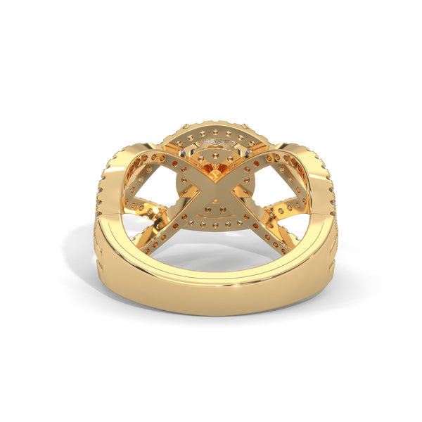 Infinity Braid Diamond Ring
