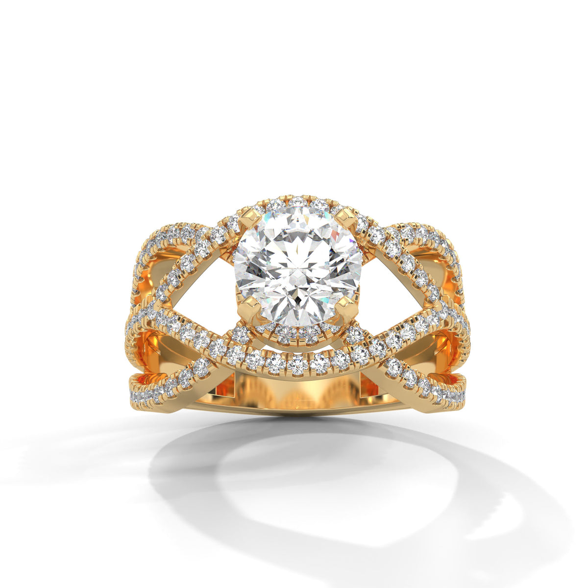 Infinity Braid Diamond Ring