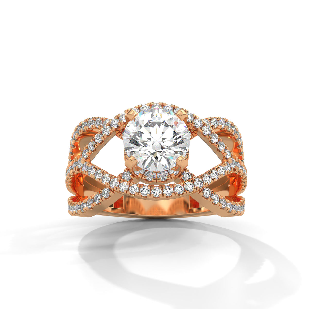 Infinity Braid Diamond Ring