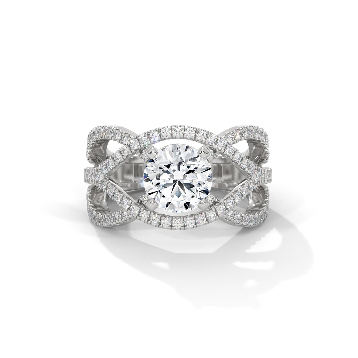 Infinity Braid Diamond Ring