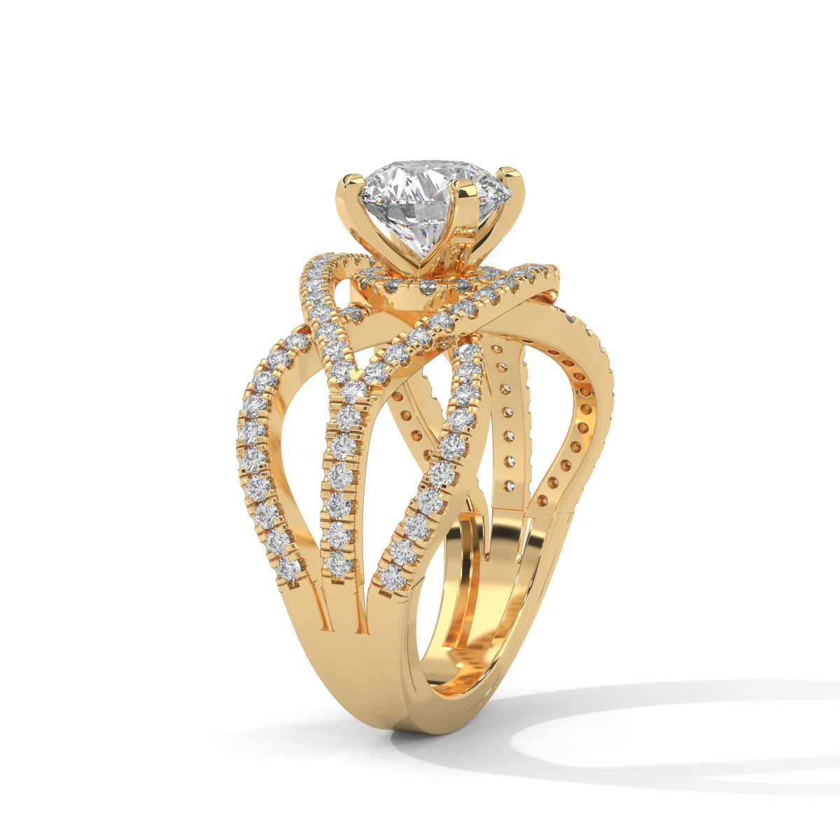Infinity Braid Diamond Ring