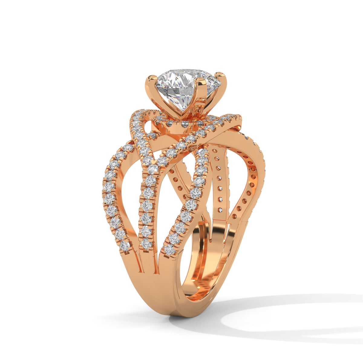 Infinity Braid Diamond Ring