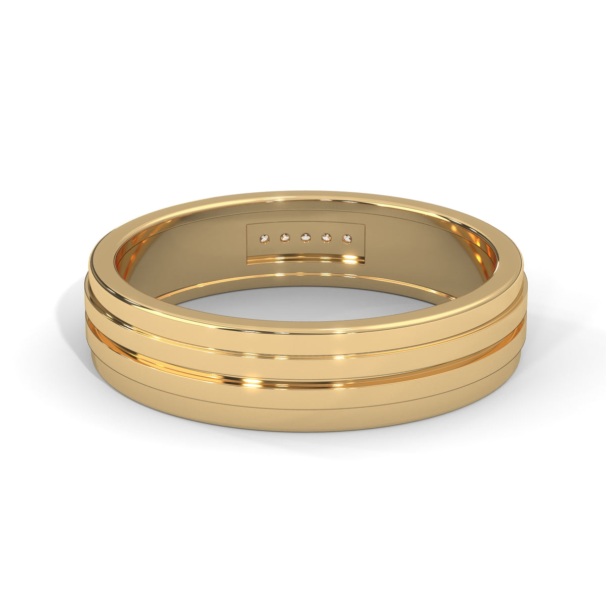 Parallel Lines Diamond Band Ring