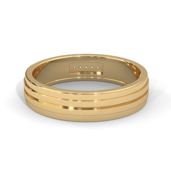 Parallel Lines Diamond Band Ring