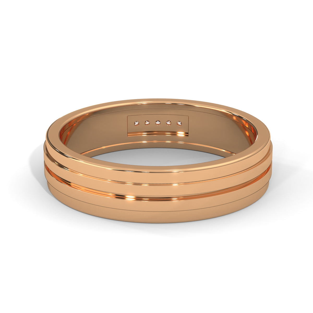 Parallel Lines Diamond Band Ring