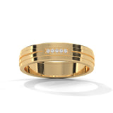 Parallel Lines Diamond Band Ring