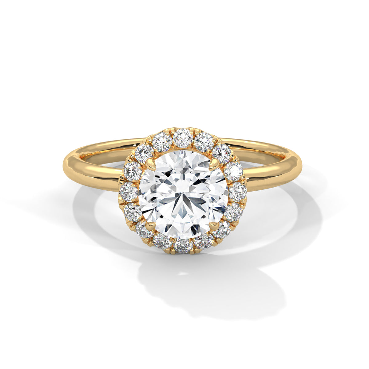Celestial Bloom Halo Ring