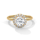 Celestial Bloom Halo Ring