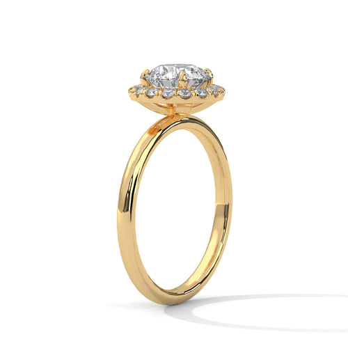 Celestial Bloom Halo Ring