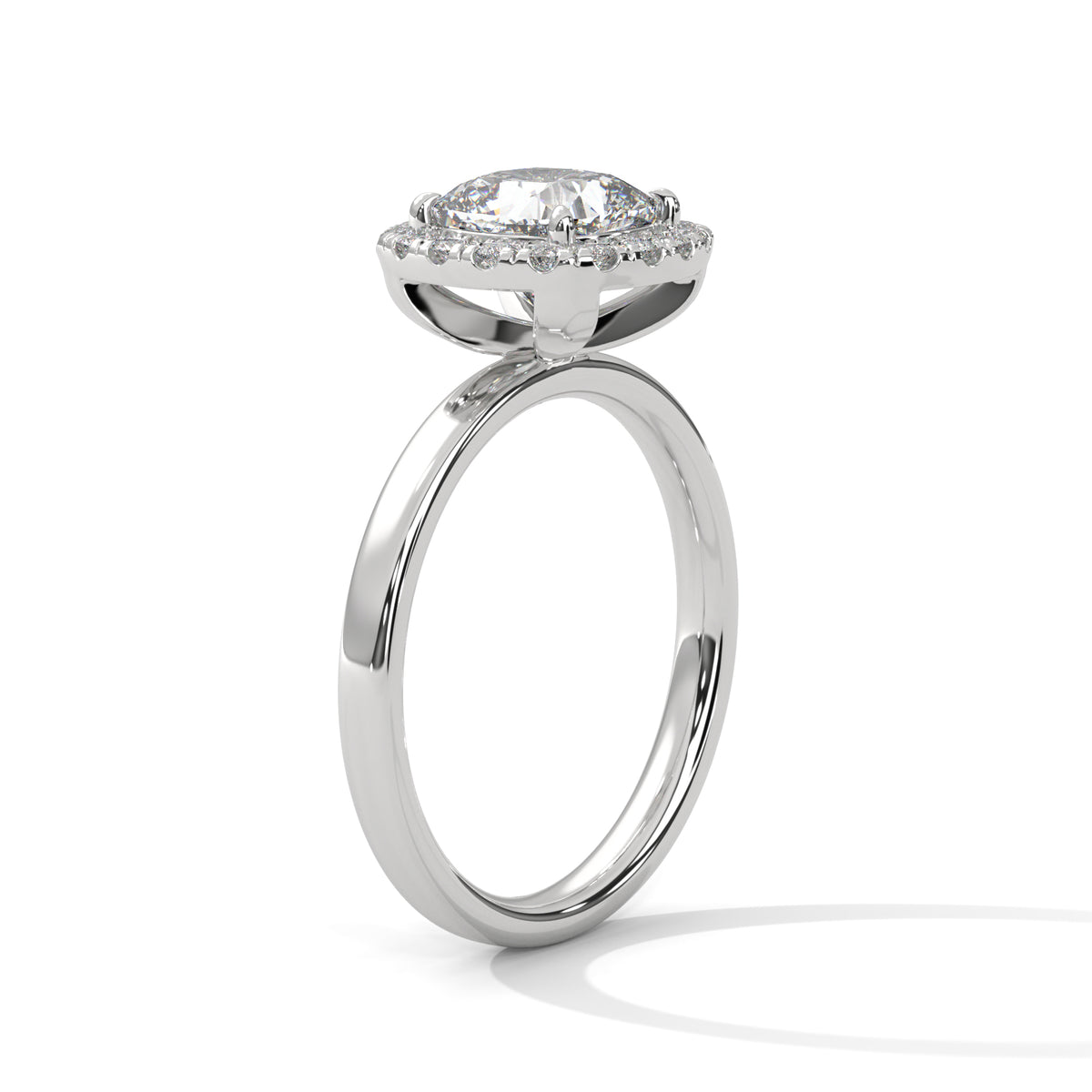Celestial Cushion Halo Ring