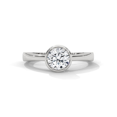 Crown Halo Solitaire Ring — IGI Certified Diamond Jewellery | My Carat India