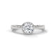 Crown Halo Solitaire Ring