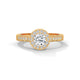 Radiant Halo Solitaire Ring