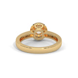 Radiant Halo Solitaire Ring