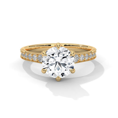 Crown Radiance Solitaire Ring — IGI Certified Diamond Jewellery | My Carat India