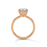 Crown Radiance Solitaire Ring